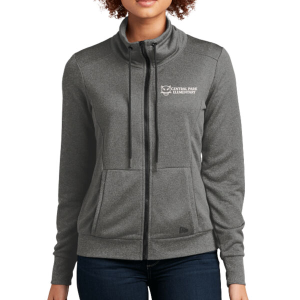 ** STAFF ONLY **  New Era ® Ladies Performance Terry Full-Zip Cowl - Embroidered Logo Thumbnail