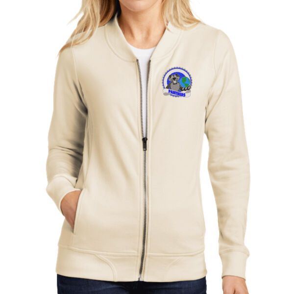 ** STAFF ONLY **  Sport-Tek® Ladies Lightweight French Terry Bomber - Embroidered Logo Thumbnail