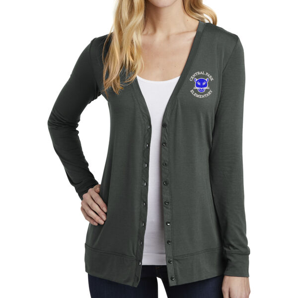 ** STAFF ONLY **  Port Authority® Ladies Concept Cardigan - Embroidered Logo Thumbnail
