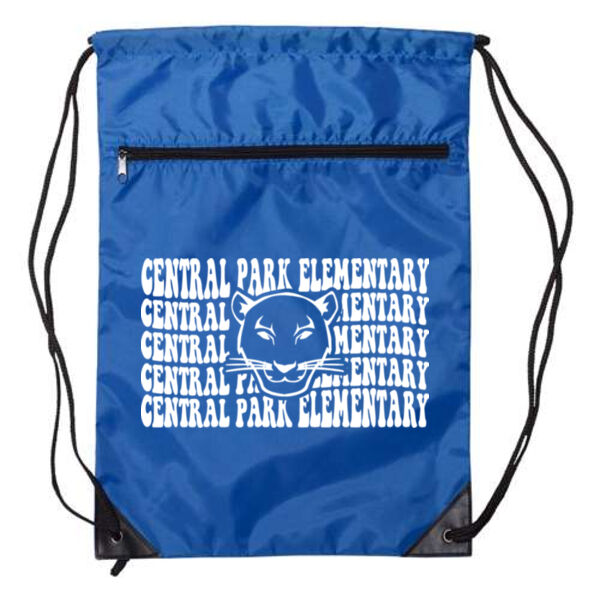 Liberty Bags - Zippered Drawstring Backpack - Printed Logo Thumbnail