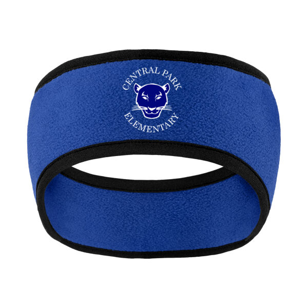 Port Authority® Two-Color Fleece Headband - Embroidered Logo Thumbnail