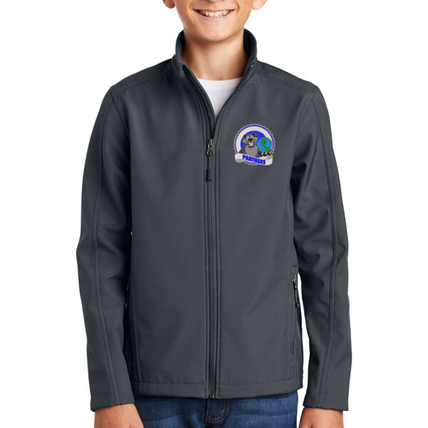 Port Authority® Youth Core Soft Shell Jacket - Embroidered Logo Thumbnail