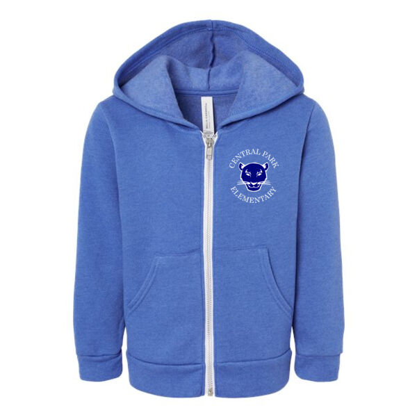 BELLA + CANVAS - Toddler Sponge Fleece Full-Zip Hoodie - Embroidered Logo Thumbnail