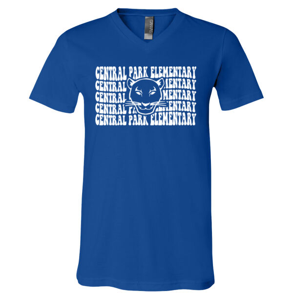 BELLA + CANVAS - Jersey V-Neck Tee - Printed Logo Thumbnail