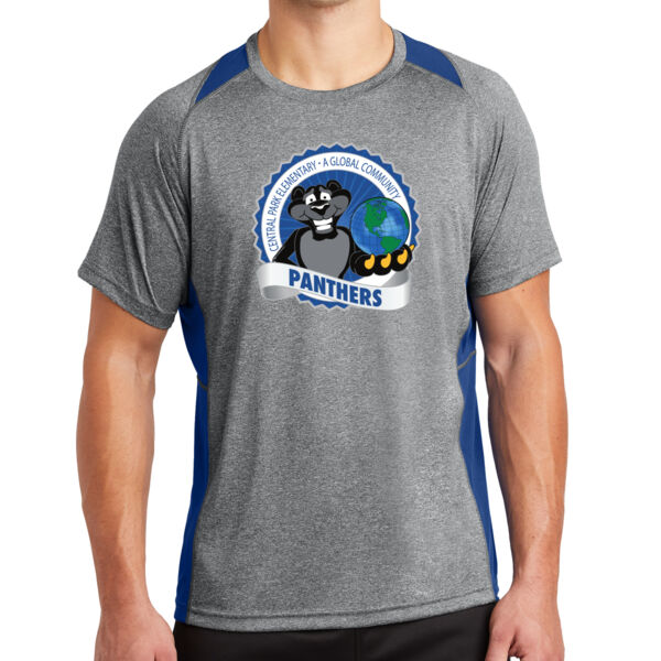 Sport-Tek® Heather Colorblock Contender™ Tee - Printed Logo Thumbnail