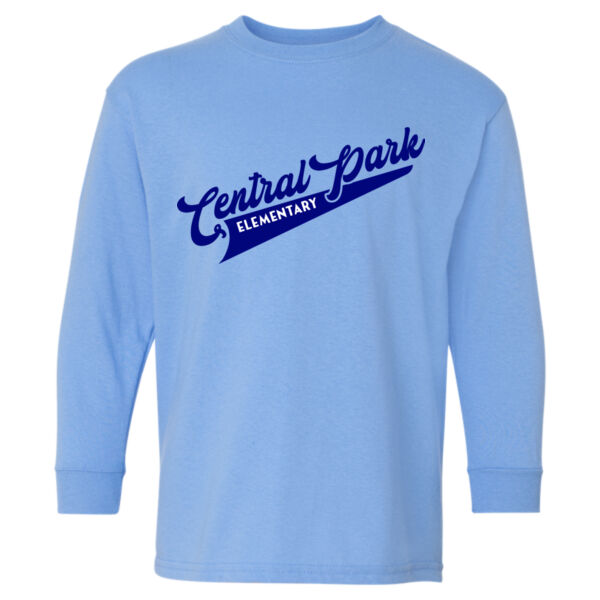 Gildan - Heavy Cotton™ Youth Long Sleeve T-Shirt - Printed Logo Thumbnail