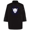 Ten Pearl Button Black Chef Coat Thumbnail